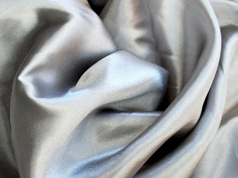 Silver Silky Plain Japan Satin Fabric Everyday wear unclassified dresses