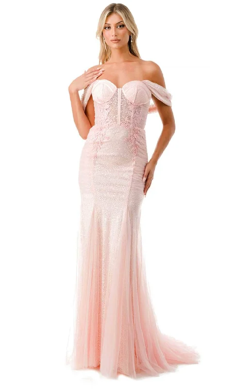 Trevi Collection P2100 - Off Shoulder Bustier Prom Dress Sequin unclassified dresses