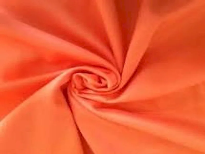 Orange Plain Cotton Voile Fabric Silk unclassified dresses