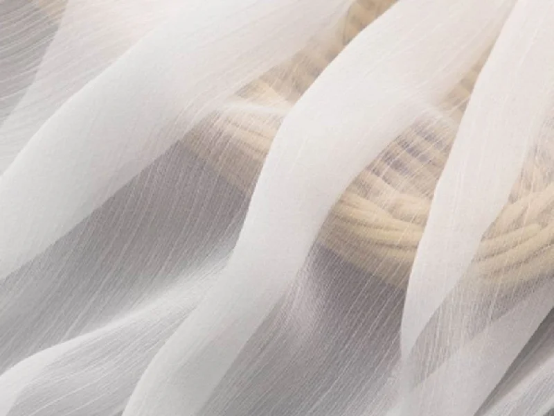 White Pure Dyeable Crinkle Chiffon Silk Fabric- 40 grams Wedding guest unclassified dresses