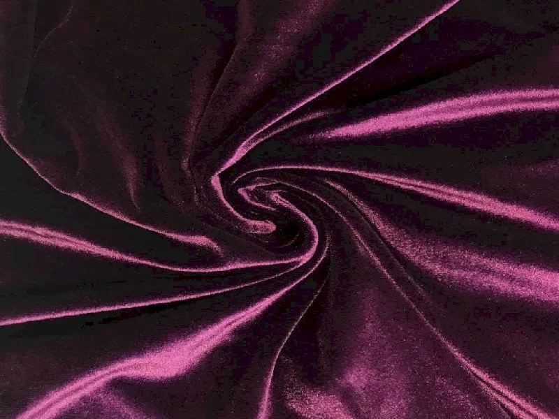 Wine Purple Plain Micro Viscose Velvet Fabric Popular unclassified dresses