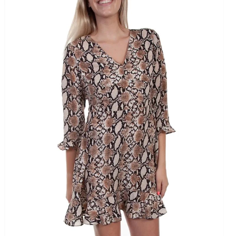 scully python print dress Edgy floral dresses