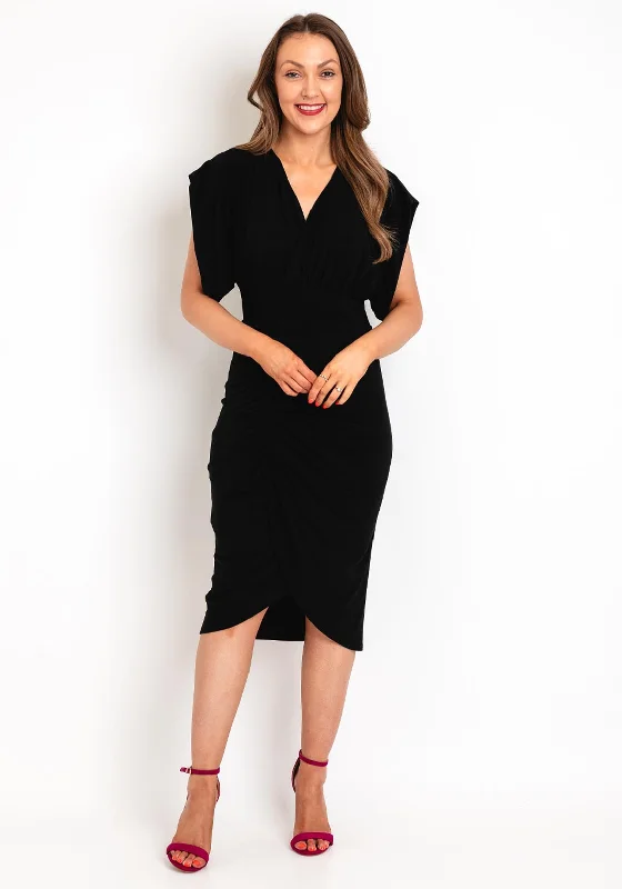 Castings Ruched Side Midi Dress, Black Midi Skirt Trend